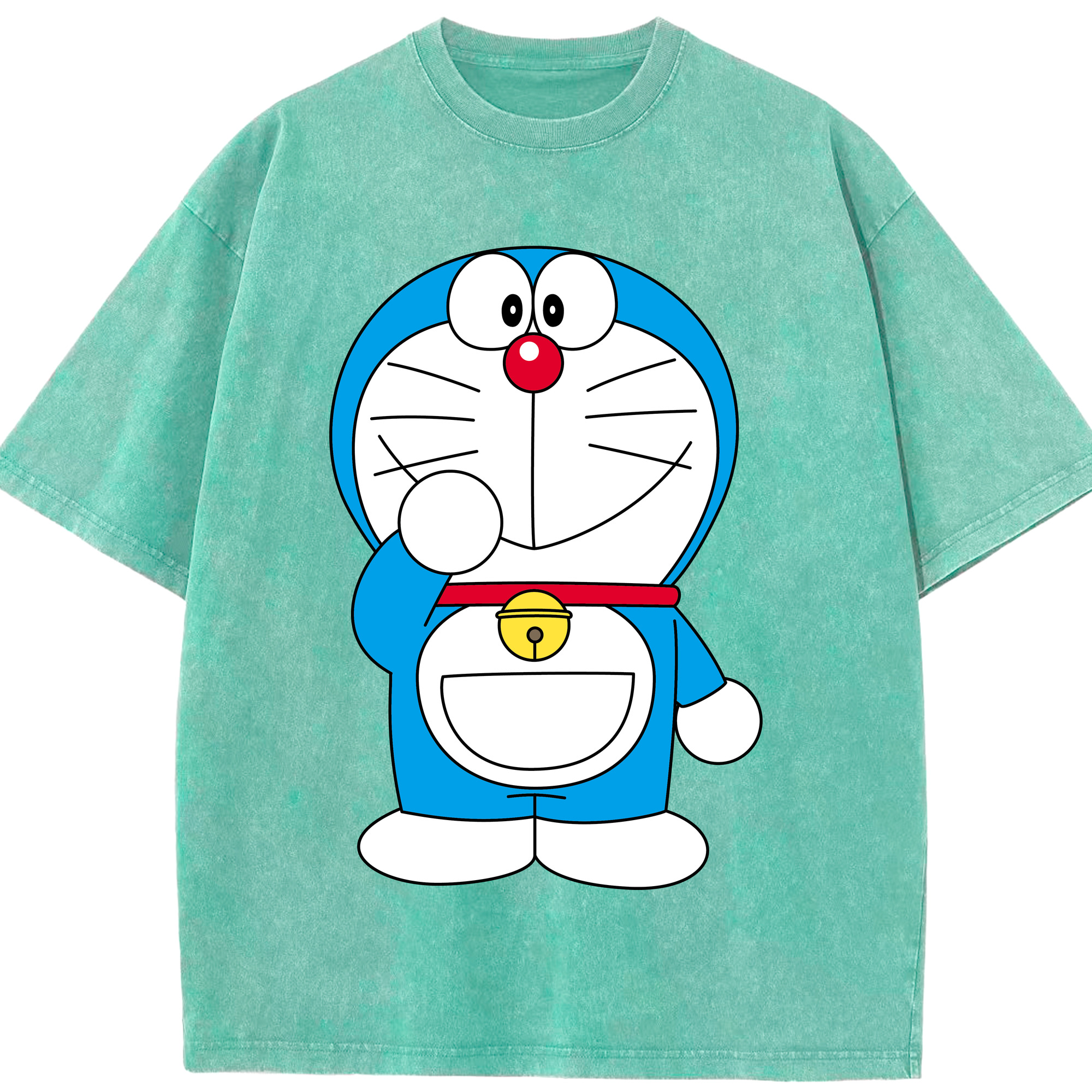 （画像用） ドラえもん Doraemon 綿100% ヴィンテージ風 半袖Tシャツ（フロントプリント）
